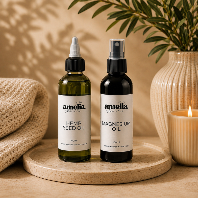 Amelia Skincare body care products