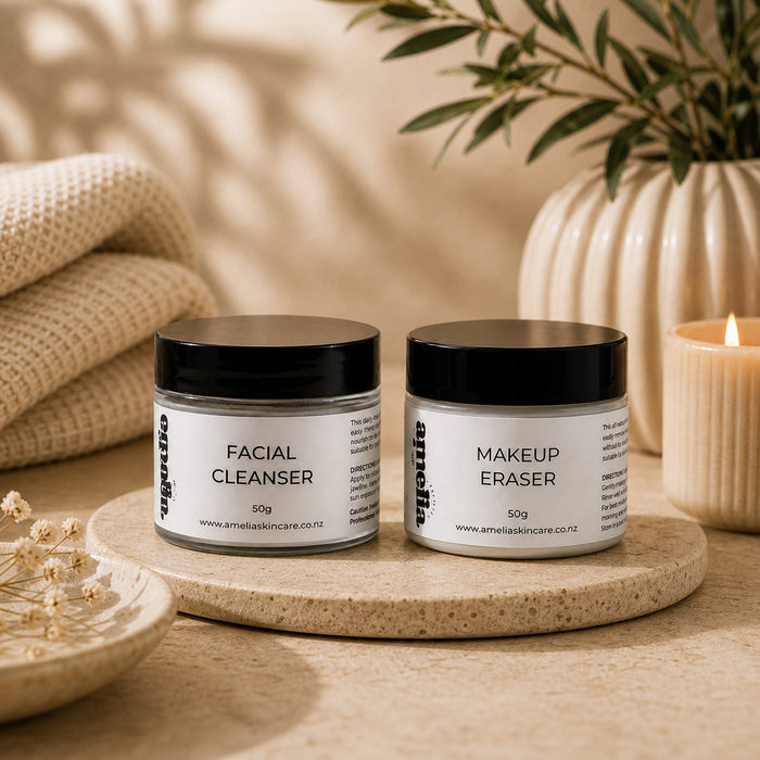 Double Cleanse Duo with Facial Cleanser and Makeup Eraser